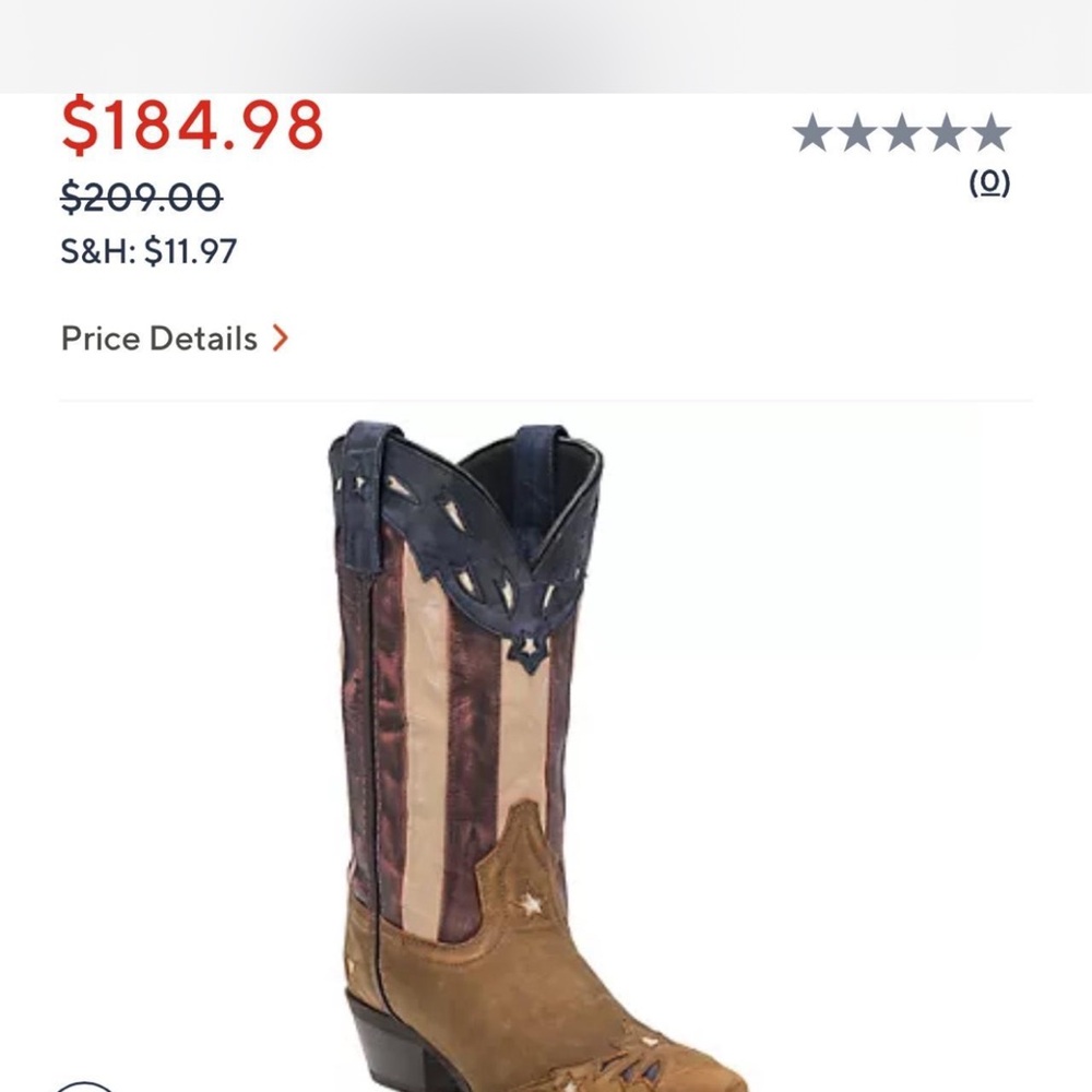 Laredo Women's Patriotic Western Boots - Blue, Red, Tan